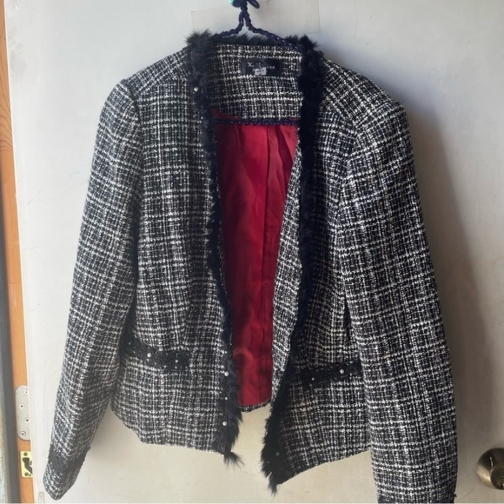 Katherine New York tweed blazer, size M